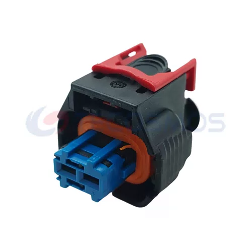 Waterproof IP66 Copper Wire Harness Nozzle Pressure Sensor Plug for Car 2-Pin Female with Nylon ABS Housing 1928405521